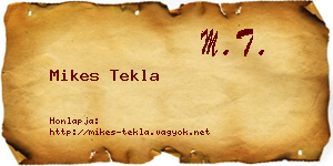 Mikes Tekla névjegykártya